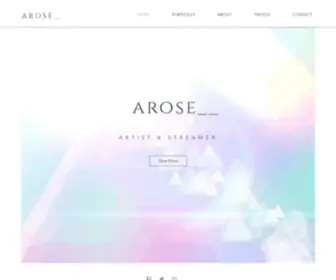 Aroseartist.com(Arose) Screenshot