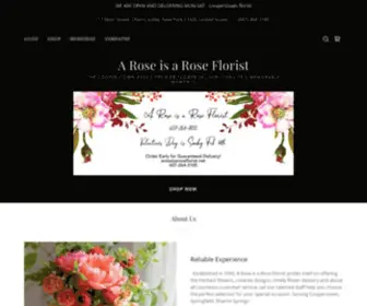 Aroseisaroseflorist.net(A Rose is a Rose Florist) Screenshot