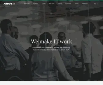 Arosii.dk(It-løsninger som udvikler og skalerer din forretning) Screenshot