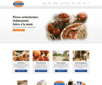 Arouch.com(Pizzas Arméniennes) Screenshot