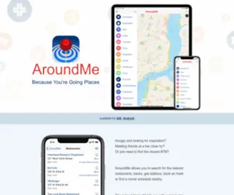 Aroundmeapp.com(IPhone, iPad and Android App to quickly find information about your surroundings) Screenshot