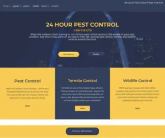 Aroundtheclockpest.com(24 hour pest control) Screenshot