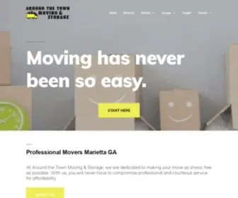 Aroundthetownmoving.com(Movers Marietta GA) Screenshot