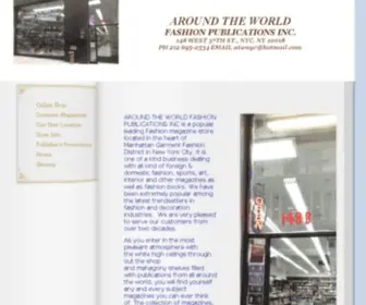 Aroundtheworldnyc.com(AROUND THE WORLD FASHION MAGAZINES AND BOOKS) Screenshot
