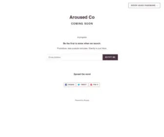 Arousedco.com(Aroused Co) Screenshot