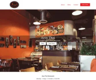 Aroythairestaurant.com(Aroy Thai Restaurant) Screenshot