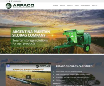 Arpaco.com.pk(Argentina Pakistan Silobags Company) Screenshot