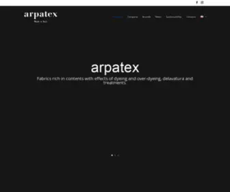 Arpatex.it(Lanificio Arpatex qualità e innovazione) Screenshot