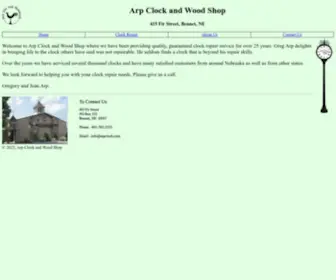 Arpclock.com(Arp Clock and Wood Shop) Screenshot