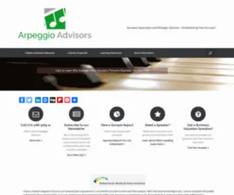 Arpeggioadvisors.com(Business Valuation and Strategic Advisory Services) Screenshot