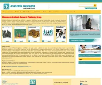 Arpgweb.com(Academic Research Publishing Group) Screenshot