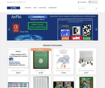 Arphi.fr(Fournitures pour collectionneurs) Screenshot