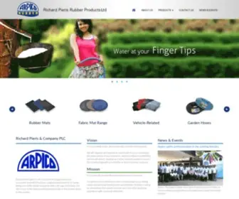 Arpicorubber.lk(ARPICO Richard Pieris Rubber Products Ltd) Screenshot