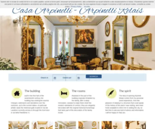 Arpinelli.com(Arpinelli Relais) Screenshot