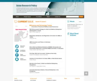 Arpjournal.org(Asian Research Policy) Screenshot