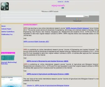 Arpnjournals.com(ARPN Journals) Screenshot