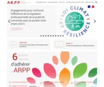 ARPP.org(Autorité de Régulation Professionnelle de la Publicité) Screenshot