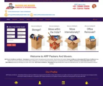 Arppackersandmovers.com(ARP Packers And Movers) Screenshot