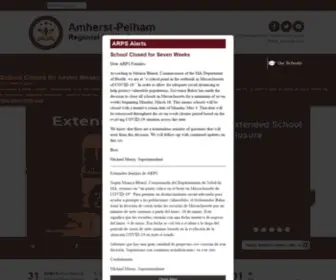 ARPS.org(Amherst-Pelham Regional Public Schools) Screenshot