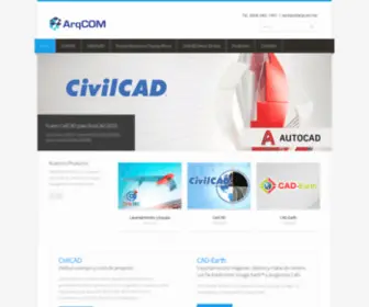 ArqCom.com.mx(Software y Programación CAD) Screenshot