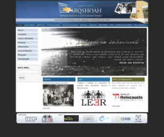 ArqShoah.com(Núcleo de Estudos Arqshoah) Screenshot