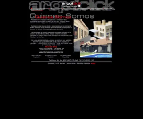 Arquiclick.com.ar(Arquitectos de zona sur) Screenshot