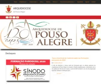 Arquidiocese-PA.org.br(Arquidiocese de Pouso Alegre) Screenshot