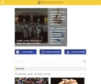 Arquidiocesesalvador.org.br(Arquidiocese de São Salvador da Bahia) Screenshot