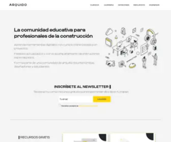 Arquido.com(Una comunidad educativa para arquitectos y diseñadores inconformistas) Screenshot