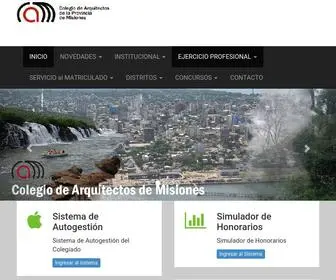 Arquitectosmisiones.org.ar(Ley I Nº 72) Screenshot