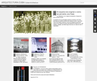 Arquitecturacuba.com(ARQUITECTURA CUBA) Screenshot