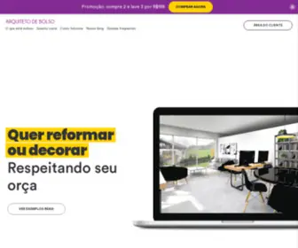 Arquitetodebolso.com.br(Arquiteto de Bolso 100% Online Economizando seu Dinheiro e Tempo) Screenshot