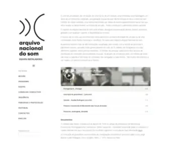Arquivonacionaldosom.gov.pt(Arquivonacionaldosom) Screenshot