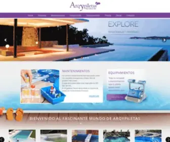 ArqYpiletas.com.ar(Construccion de piletas de natacion) Screenshot