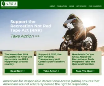 Arra-Access.com(Responsibly experience and enjoy the public lands) Screenshot