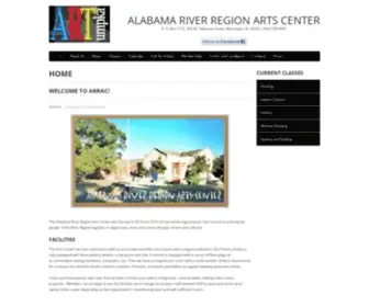 Arrac.org(Alabama River Region Arts Center) Screenshot