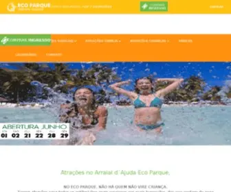 Arraialecoparque.com.br(Arraial D'ajuda Eco Parque) Screenshot
