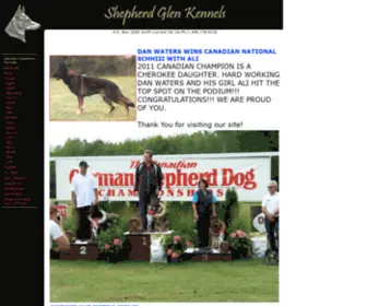 Arrak9.com(Shepherd Glen K9) Screenshot