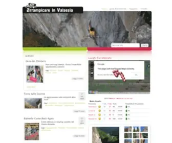 Arrampicareinvalsesia.it(Arrampicare in Valsesia) Screenshot