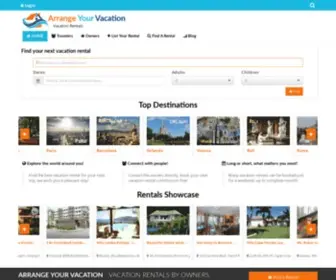 Arrangeyourvacation.com(Your next vacation rental) Screenshot