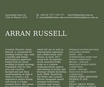 Arranrussell.com(Arran Russell) Screenshot