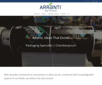 Arranti.com(Packaging Specialists) Screenshot