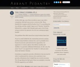 Arrantpedantry.com(Arrant Pedantry) Screenshot