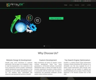 Arraybit.com(Web and Software Development Company) Screenshot
