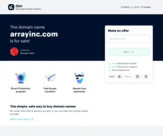 Arrayinc.com(arrayinc) Screenshot