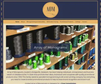 Arrayof.com(Array of Monograms) Screenshot