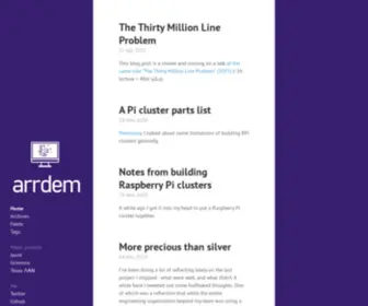 Arrdem.com(Arrdem) Screenshot