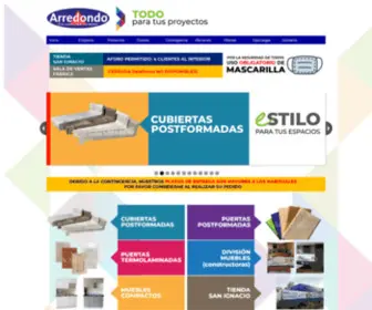 Arredondochile.cl(Cubiertas Postformadas y Muebles para Cocinas) Screenshot