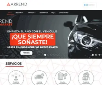 Arrendleasing.com(Arrend Guatemala) Screenshot