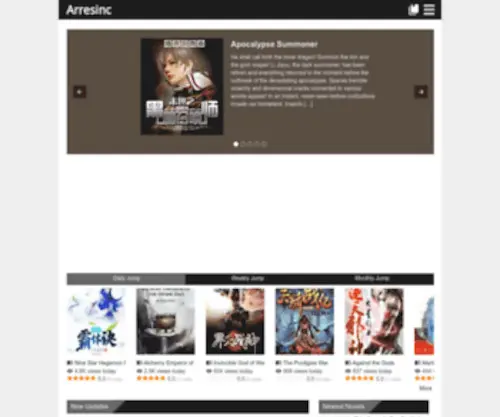 Arresinc.com(Read Novels for Free) Screenshot